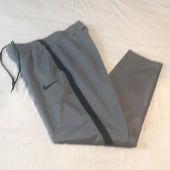 Men’s Nike black with gray mesh stripe drawstring polyester joggers. 2 pairs! - Picture 9 of 12